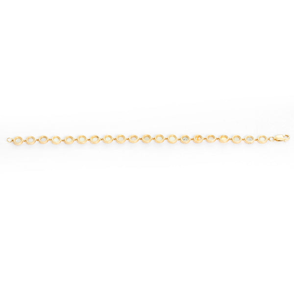 14K Yellow Gold Opal Bracelet