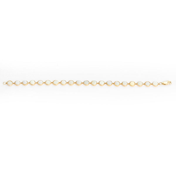 14K Yellow Gold Opal Bracelet