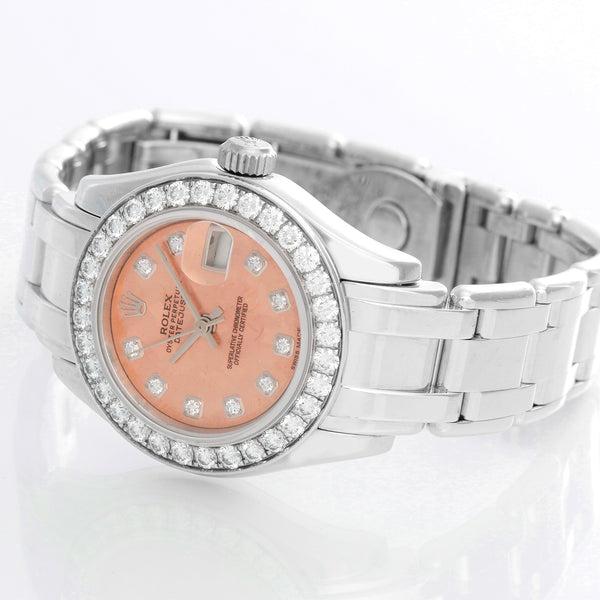 Rolex Pearlmaster 18k White Gold Ladies Watch 80299