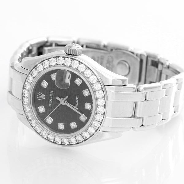 Rolex Ladies Pearlmaster 18k White Gold Watch 80299