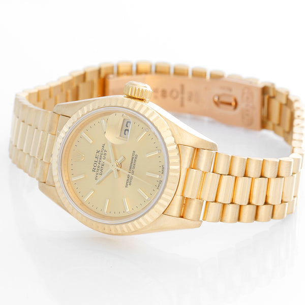 Rolex Ladies President 18k Yellow Gold Watch 79178 Champagne Dial