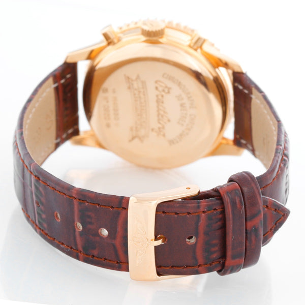 Breitling 18K Yellow Gold Navitimer Montbrillant Chronograph Men's Watch H 41330