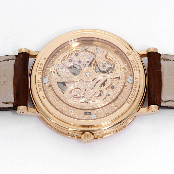 Breguet Classique Moonphase 18k Rose Gold Men's Watch 3137BR/11/986