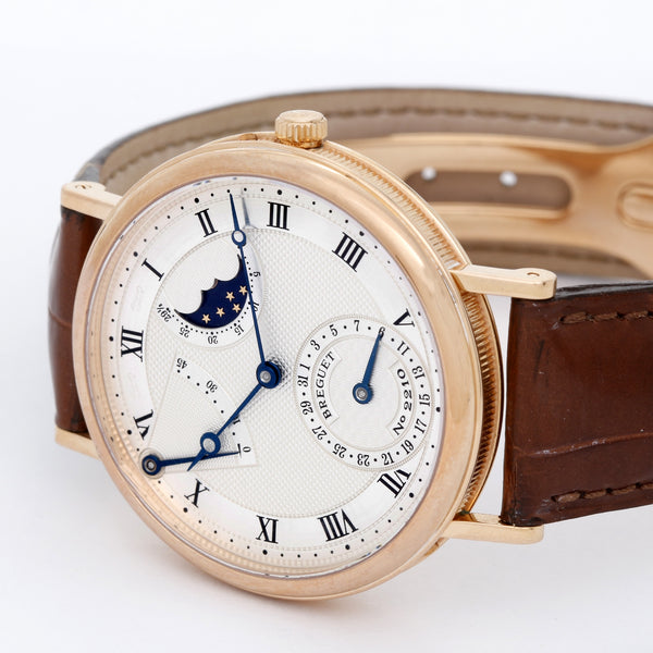Breguet Classique Moonphase 18k Rose Gold Men's Watch 3137BR/11/986