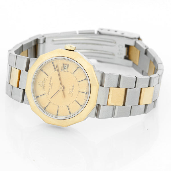 Baume & Mercier 18K Yellow Gold and Stainless Steel Vintage Watch