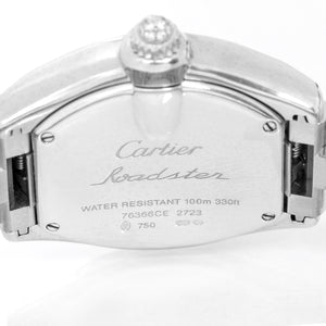 Cartier Roadster Ladies 18K White Gold Diamond Watch WE5002X2