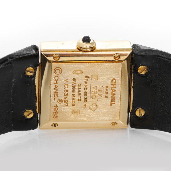 Chanel Matelasse 18 K Yellow Gold Ladies Watch