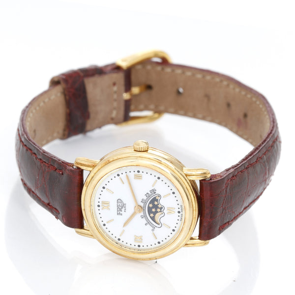 Fred of Paris 18K Yellow Gold Ladies Watch