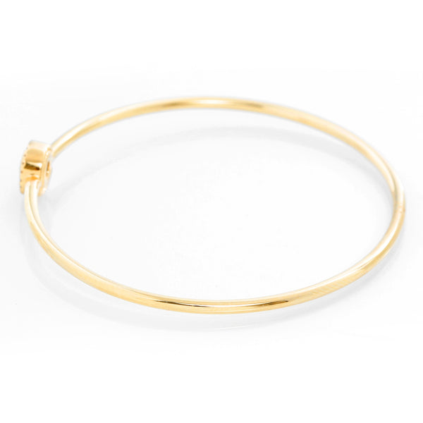 Sapphire and Diamond Halo Flex Bangle