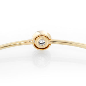 Sapphire and Diamond Halo Flex Bangle