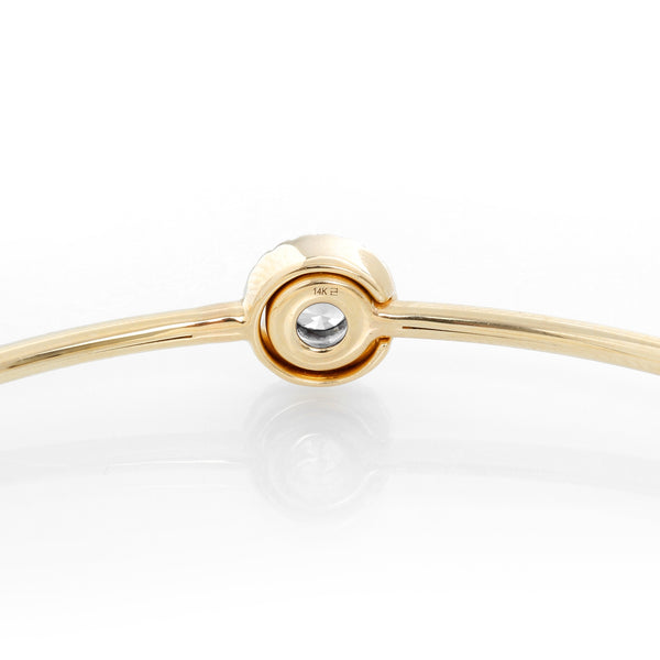 Sapphire and Diamond Halo Flex Bangle