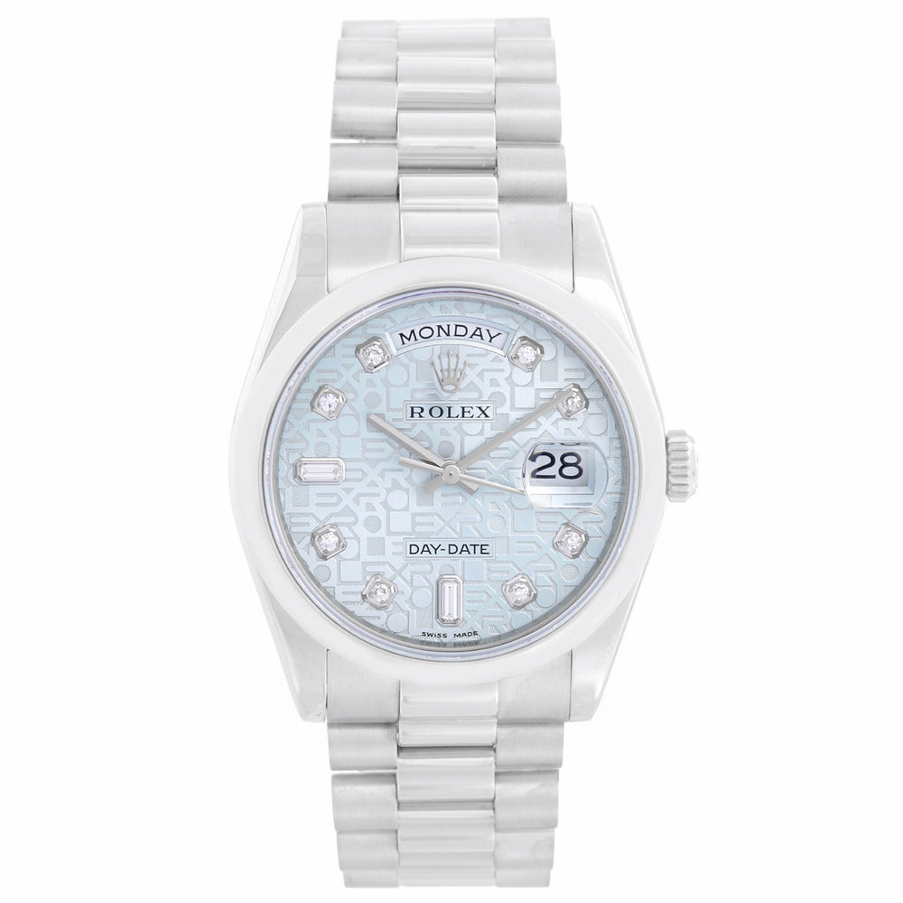 Rolex Platinum President  Day-Date Men's Watch 118206
