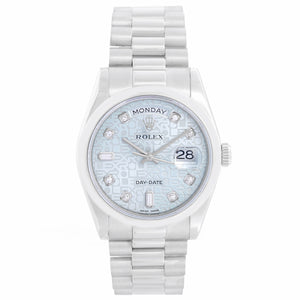 Rolex Platinum President  Day-Date Men's Watch 118206