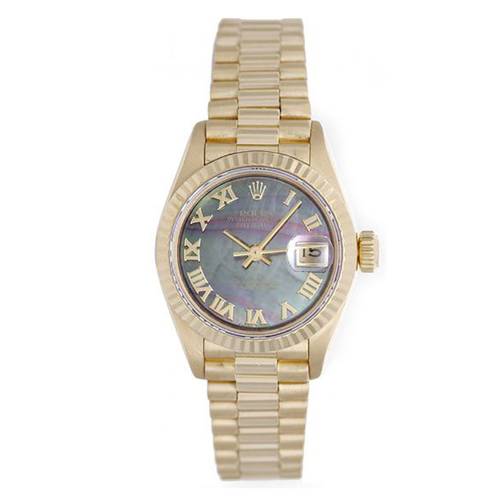 Rolex Lady President 18k Yellow Gold Ladies Diamond Watch 69178