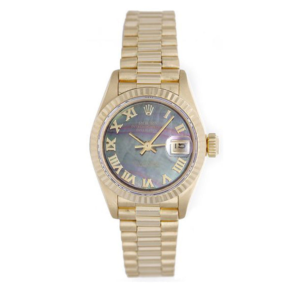 Rolex Lady President 18k Yellow Gold Ladies Diamond Watch 69178