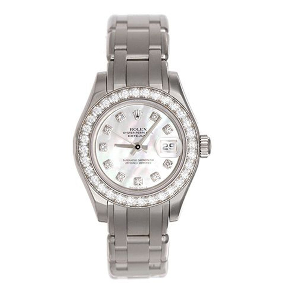 Rolex Mother of Pearl Diamond Pearlmaster Watch 80299
