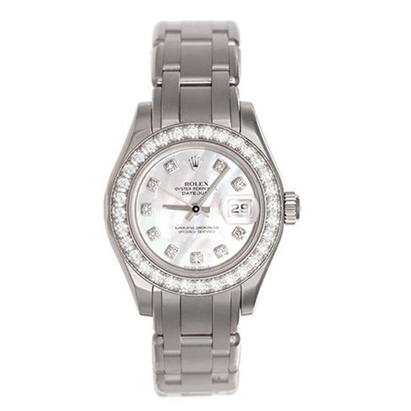 Rolex Mother of Pearl Diamond Pearlmaster Watch 80299