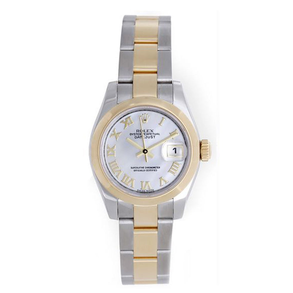 Rolex Datejust 2-Tone Watch Mother of Pearl Roman 179163