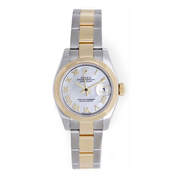 Rolex Datejust 2-Tone Watch Mother of Pearl Roman 179163