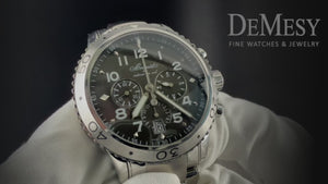 Breguet Transatlantique Type XXI Flyback Chronograph Men's Steel Watch Ref. 3810 (or 3810ST/92/SZ9)