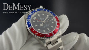 Men's Rolex GMT - Master II Watch 16710 Pepsi Rotating Bezel