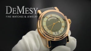 Breguet Marine Automatic Big Date Men's 18k Rose Gold Watch 5817