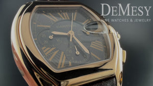 Cartier Roadster Chronograph XL 18k Rose Gold Men's Watch 2848 W62042Y5