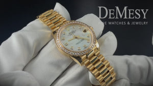 Rolex Datejust Midsize President 18K Yellow Gold Watch 278288RBR