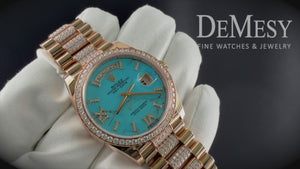 Rolex President Day-Date Men's 18k Rose Gold Watch 128345RBR