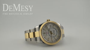Rolex Sky-Dweller Stainless Steel and Yellow Gold Men's Watch 326933