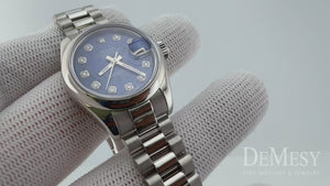Rolex President Platinum Sodalite Dial Watch 179166