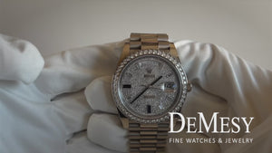 Rolex Day-Date 40 President 18k White Gold Men's 40mm Watch 228349RBR