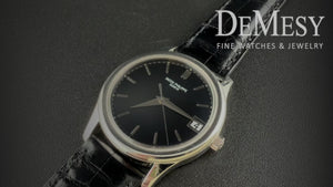 Very Rare Patek Philippe Calatrava Platinum Ref 3998 P Black Dial  Men's Watch