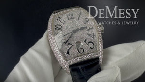 Franck Muller Casablanca 18K White Gold Diamond Watch 7880 SC DT D6 CD