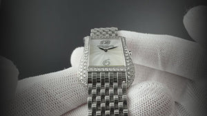 Patek Philippe Gondolo White Gold Mother of Pearl Diamond Ladies Watch 4972G