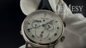 Breguet Le Reveil du Tsar Classique Alarm Dual Time 18k White Gold Men's Watch 5707 BB