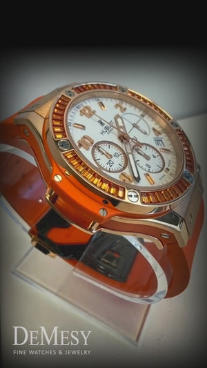 Hublot Big Bang Tutti Frutti Chrono 18K Rose Gold Orange Watch 341.PO.2010.LR.1906