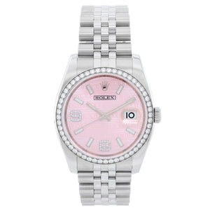 Rolex Datejust Diamond Bezel and Dial Men's Steel 116244 Watch