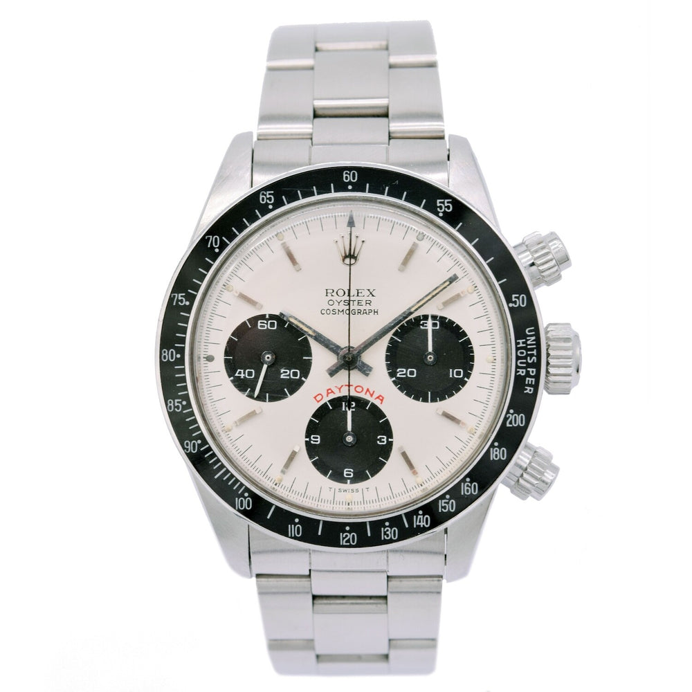 Rolex Red Cosmograph Daytona Model 6263 Men's Watch Silver Dial