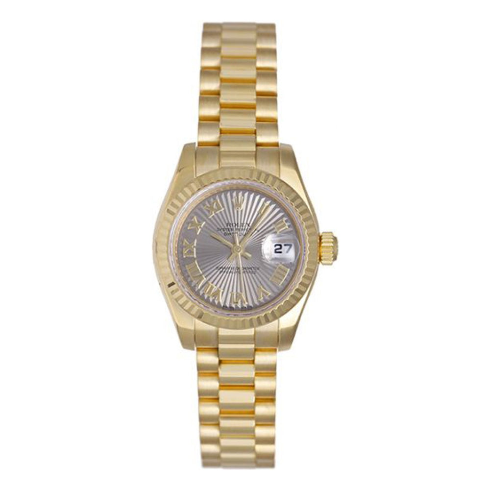 Rolex Ladies President 18k Yellow Gold Watch 179178