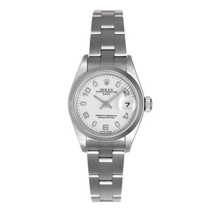 Ladies Rolex Date Watch 69160 White Dial