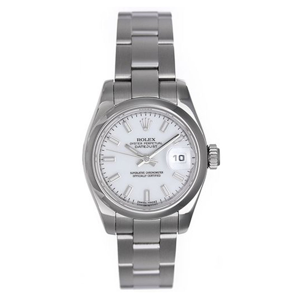 Rolex Datejust Stainless Steel Watch 179160 White Dial