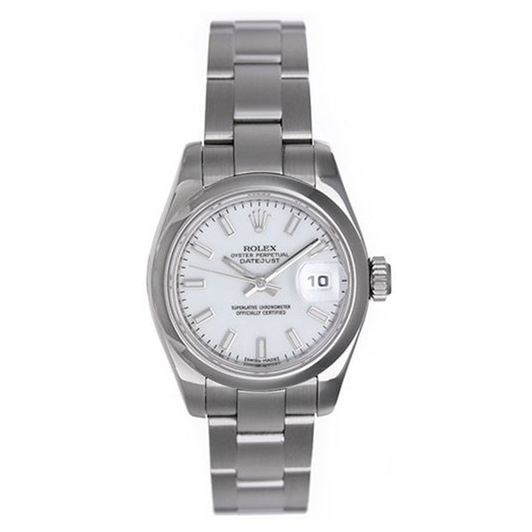Rolex Datejust Stainless Steel Watch 179160 White Dial