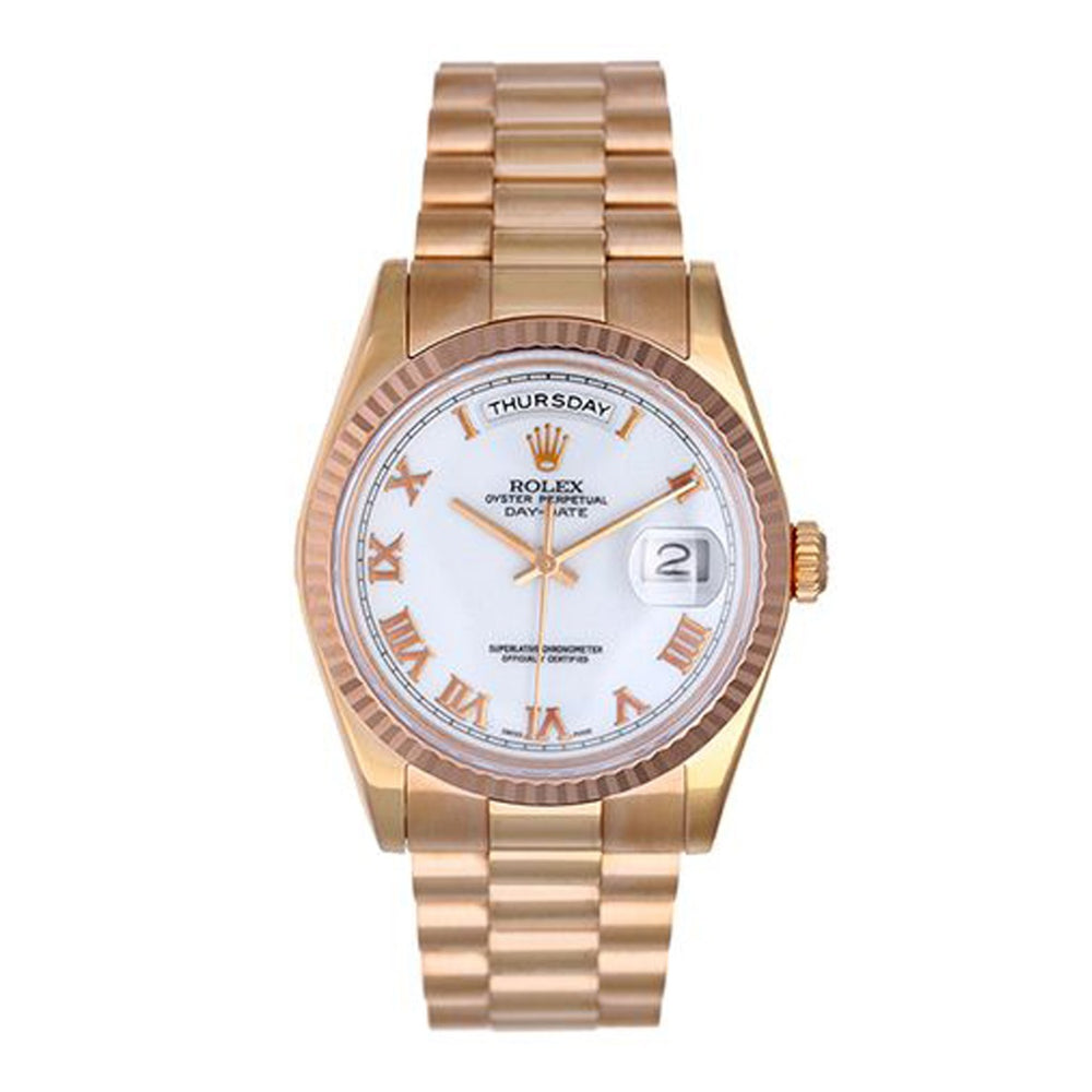 Rolex Men's Rose Gold Day-Date President 118235 Watch