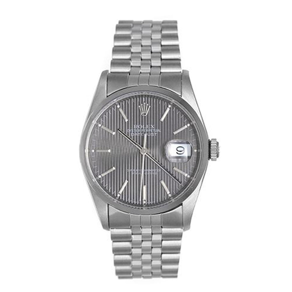 Rolex Datejust Men's Steel Automatic Watch 16200 Gray Dial