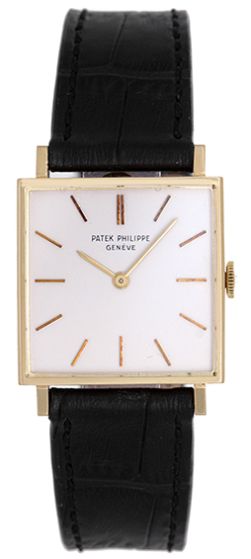 Vintage Patek Philippe Men's Square 18k Gold Watch Ref. 3430 