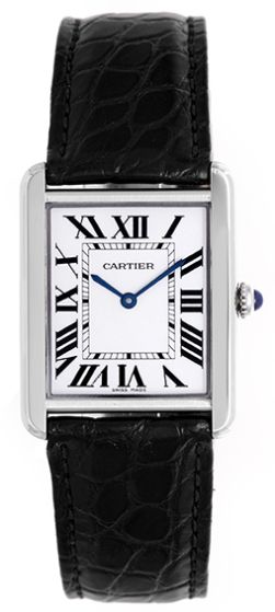 Cartier Tank Solo Stainless Steel  Men's Watch W5200003