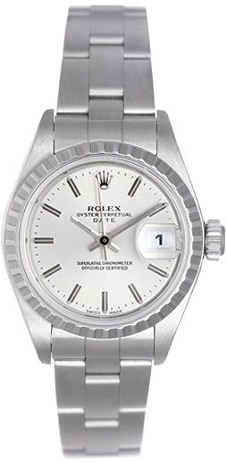 Rolex Ladies Date Stainless Steel Watch 79240