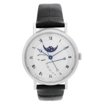 Breguet Classique Moonphase 18k White Gold Men s Watch 7787BB 12 9V6