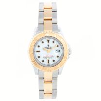 Rolex Ladies Yacht - Master 2-Tone Watch 69623 White Dial White Dial